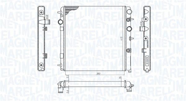 Radiators, Motora dzesēšanas sistēma MAGNETI MARELLI 350213198700 1
