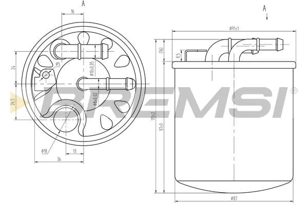 Degvielas filtrs BREMSI FE0384 1