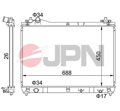 Radiators, Motora dzesēšanas sistēma JPN 60C9049-JPN 1