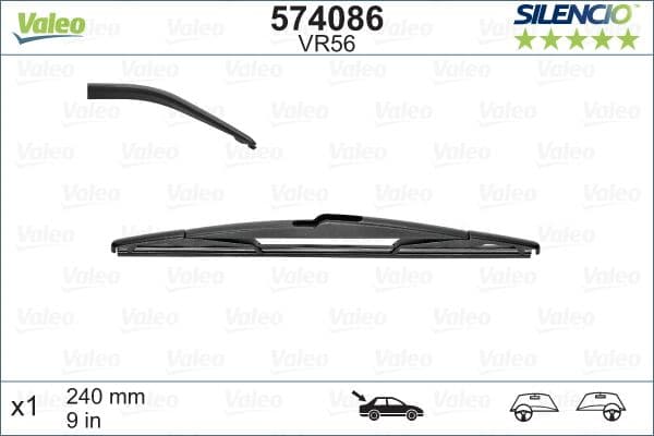 Stikla tīrītāja slotiņa VALEO 574086 1