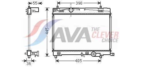 Radiators, Motora dzesēšanas sistēma AVA Clever Choice TO2716 1