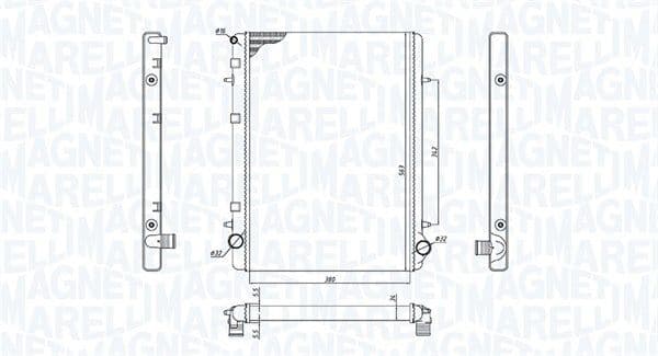 Radiators, Motora dzesēšanas sistēma MAGNETI MARELLI 350213195900 1