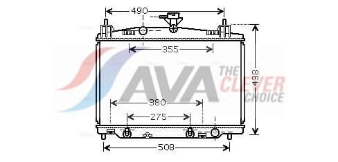 Radiators, Motora dzesēšanas sistēma AVA Clever Choice MZ2212 1