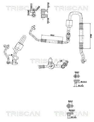 Augst-/Zemspiediena cauruļvads, Gaisa kond. sist. TRISCAN 9010 24010 1