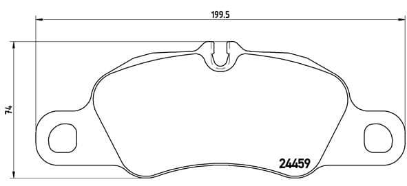 Bremžu uzliku kompl., Disku bremzes BREMBO P 65 019 1