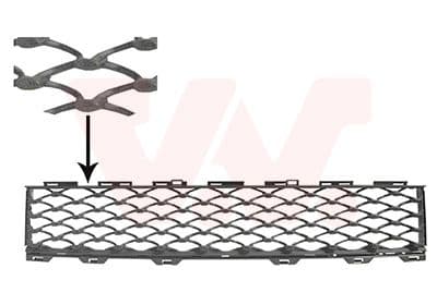 Ventilatora reste, Bampers VAN WEZEL 1614590 1