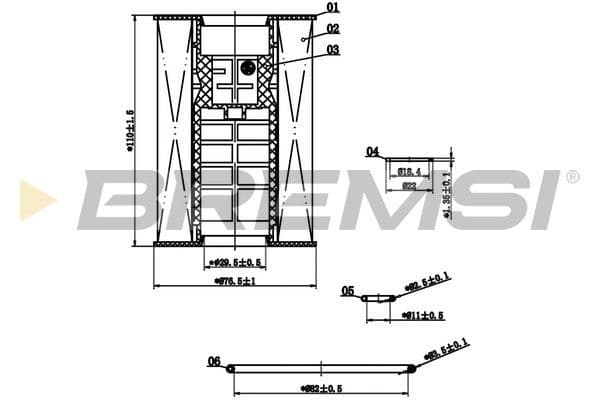 Eļļas filtrs BREMSI FL2904 1