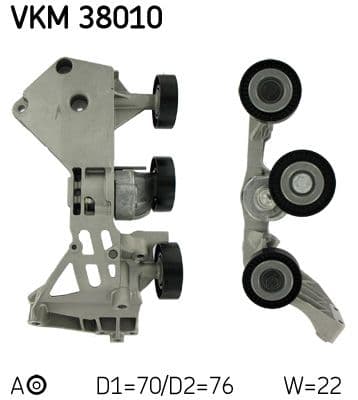 Siksnas spriegotājs, Ķīļsiksna SKF VKM 38010 1