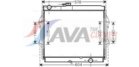 Radiators, Motora dzesēšanas sistēma AVA Clever Choice TOA2642 1