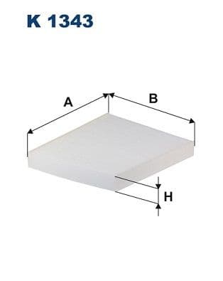 Filtrs, Salona telpas gaiss FILTRON K 1343 1