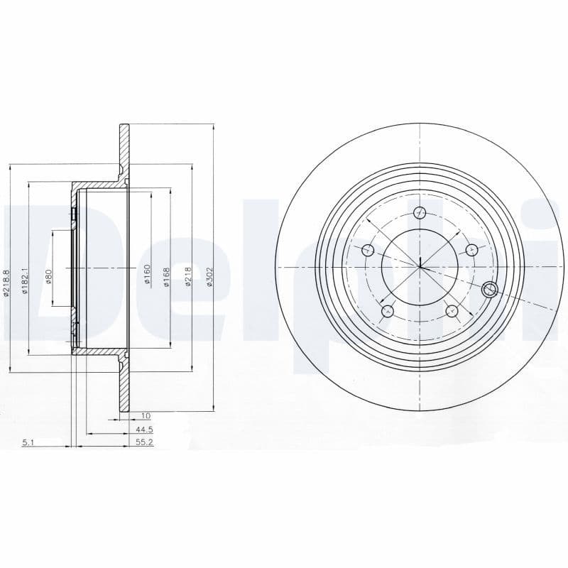 Bremžu diski DELPHI BG4169 1