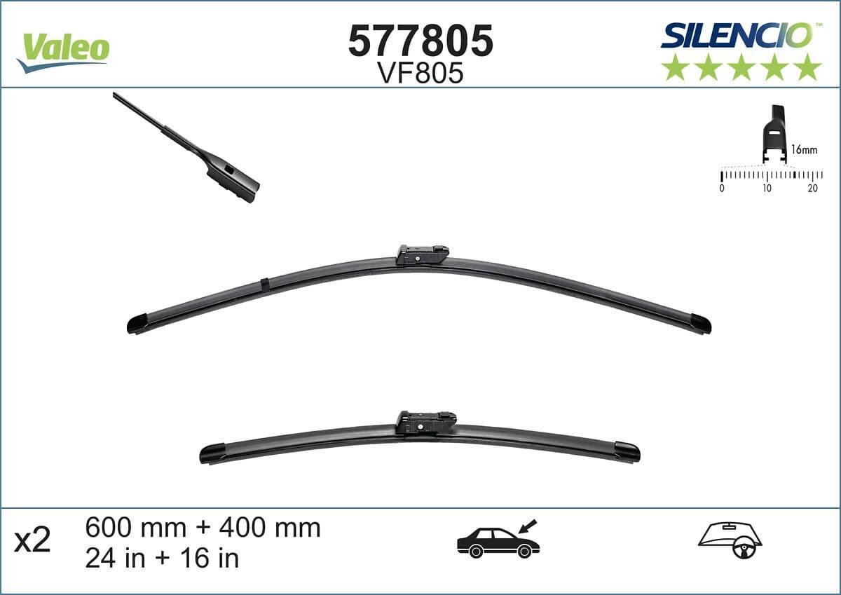 Stikla tīrītāja slotiņa VALEO 577805 1