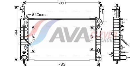 Radiators, Motora dzesēšanas sistēma AVA Clever Choice OLA2424 1