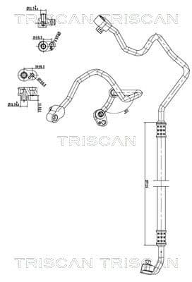 Augst-/Zemspiediena cauruļvads, Gaisa kond. sist. TRISCAN 9010 11015 1