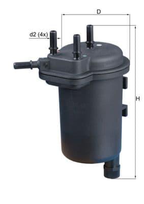 Degvielas filtrs MAHLE KL 430 1