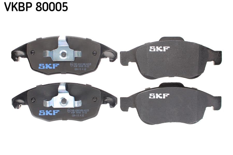 Bremžu uzliku kompl., Disku bremzes SKF VKBP 80005 1