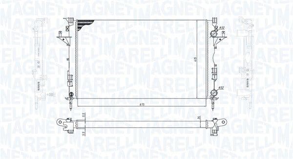 Radiators, Motora dzesēšanas sistēma MAGNETI MARELLI 350213185800 1