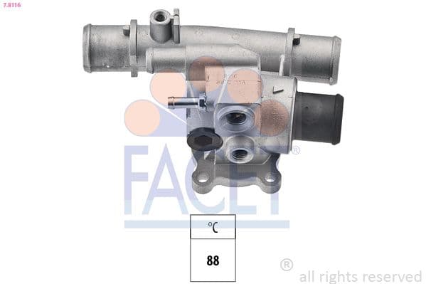 Termostats, Dzesēšanas šķidrums FACET 7.8116 1