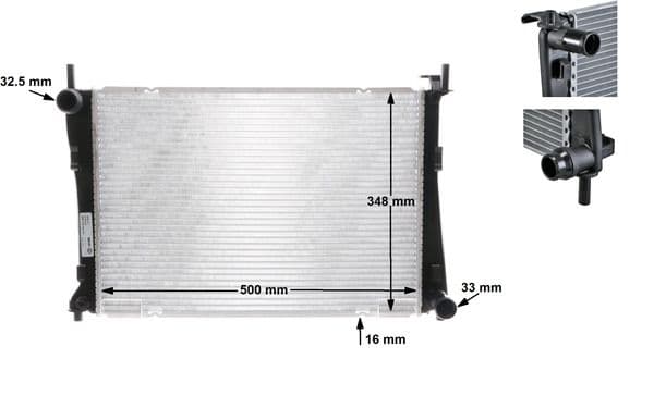 Radiators, Motora dzesēšanas sistēma MAHLE CR 1355 000S 1
