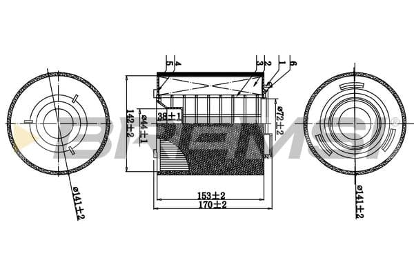 Gaisa filtrs BREMSI FA0538 1