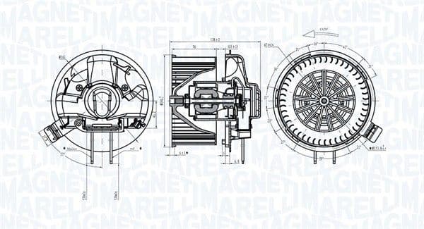 Salona ventilators MAGNETI MARELLI 069412305010 1