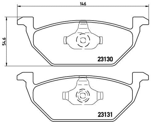 Bremžu uzliku kompl., Disku bremzes BREMBO P 85 041X 1