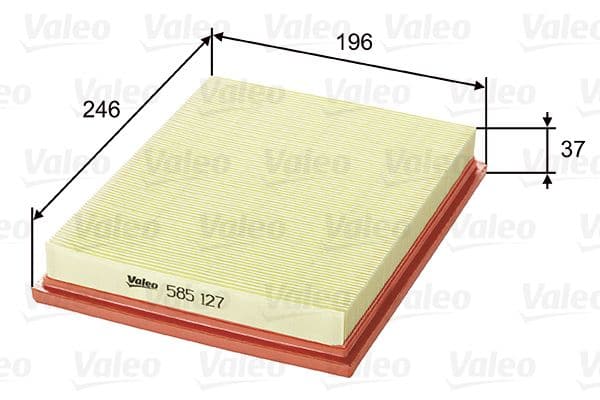Gaisa filtrs VALEO 585127 1