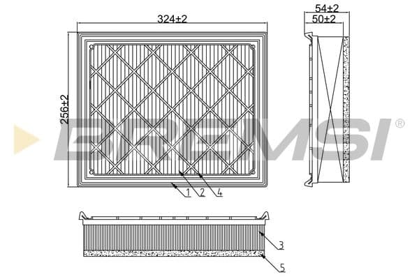 Gaisa filtrs BREMSI FA1231 1