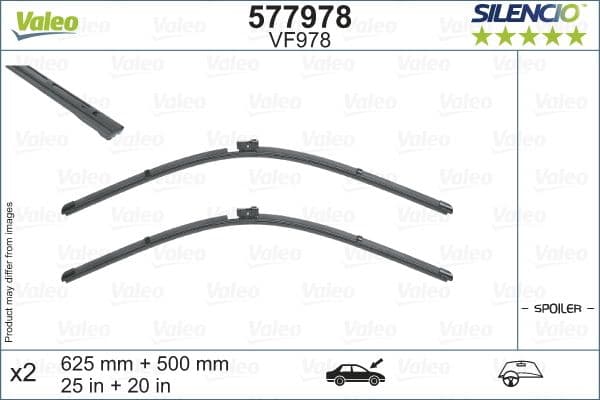 Stikla tīrītāja slotiņa VALEO 577978 1