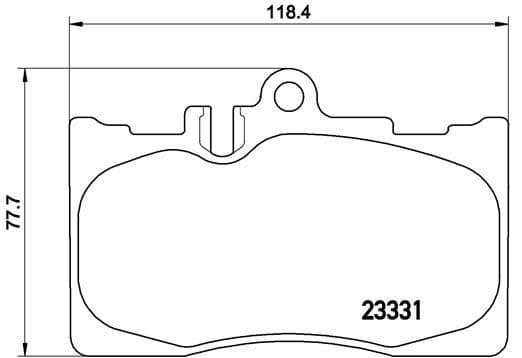 Bremžu uzliku kompl., Disku bremzes BREMBO P 83 058 1