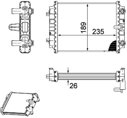Radiators, Motora dzesēšanas sistēma MAHLE CR 913 000P 1