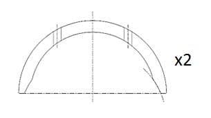 Distancpaplāksne, Kloķvārpsta FAI AutoParts BT3007-STD 1
