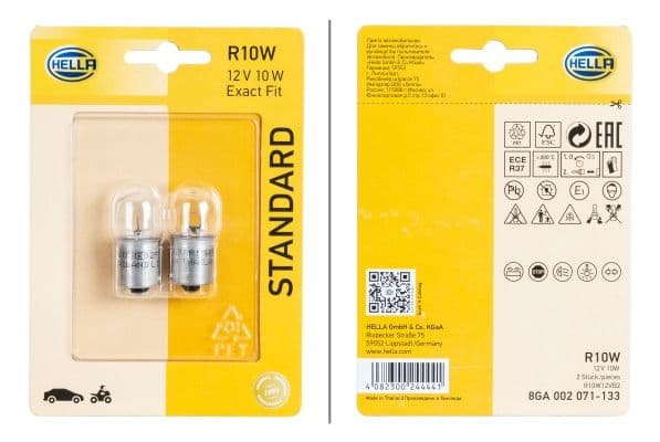 Kvēlspuldze HELLA 8GA 002 071-133 1