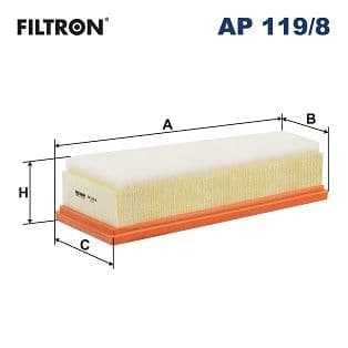 Gaisa filtrs FILTRON AP 119/8 1