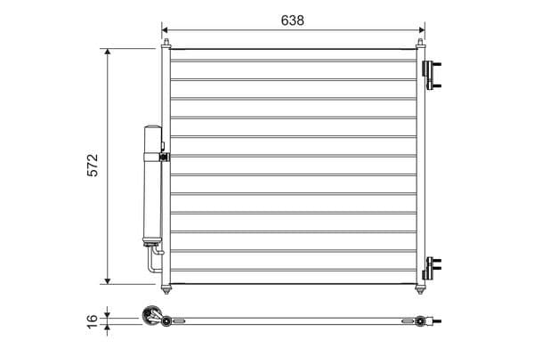 Kondensators, Gaisa kond. sistēma VALEO 814053 1