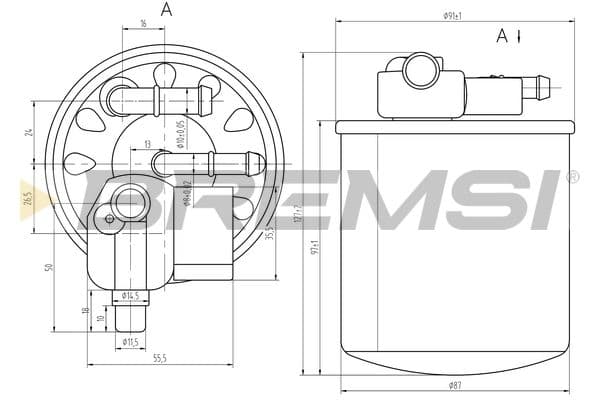 Degvielas filtrs BREMSI FE0056 1