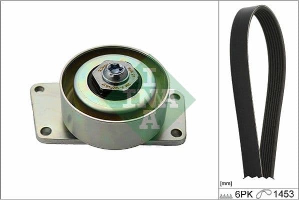 Ķīļrievu siksnu komplekts INA 529 0216 10 1