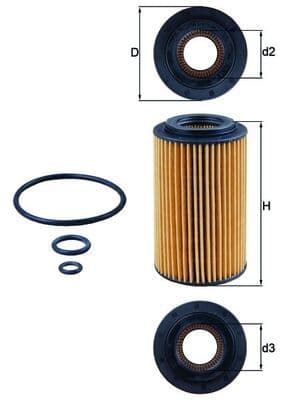 Eļļas filtrs KNECHT OX 153/7D1 1
