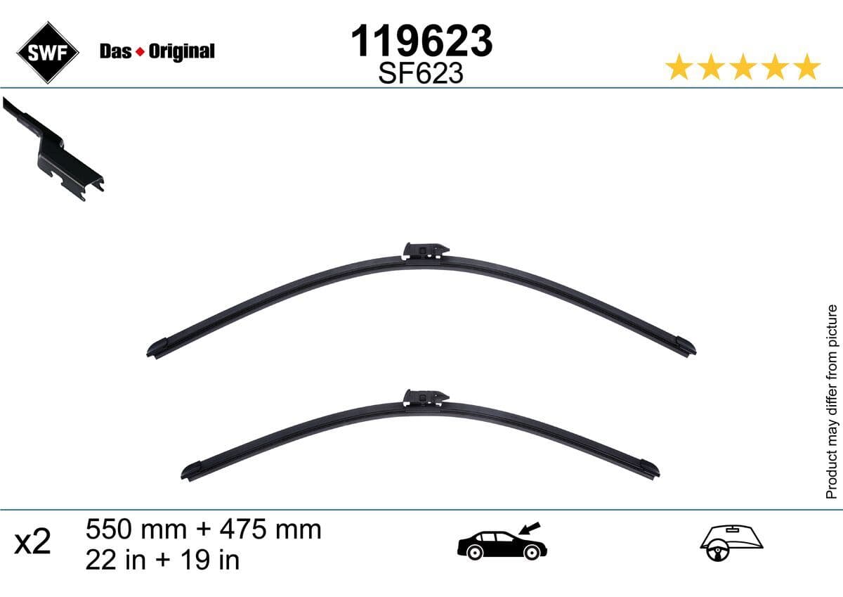 Stikla tīrītāja slotiņa SWF 119623 1