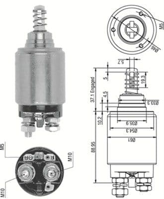Ievilcējrelejs, Starteris MAGNETI MARELLI 940113050252 1