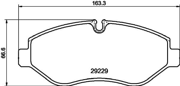 Bremžu uzliku kompl., Disku bremzes HELLA 8DB 355 005-511 1