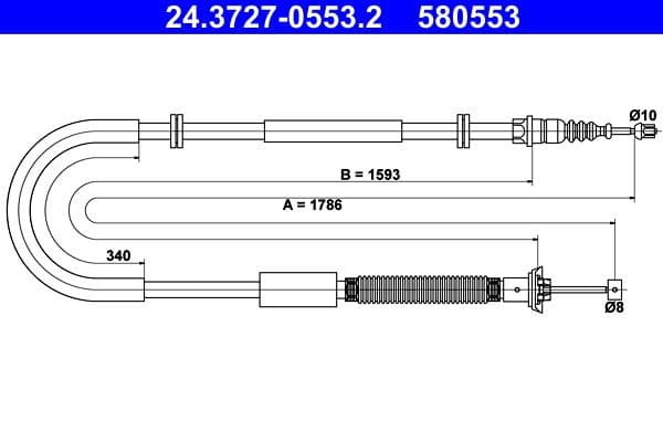 Trose, Stāvbremžu sistēma ATE 24.3727-0553.2 1