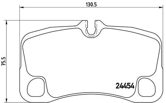 Bremžu uzliku kompl., Disku bremzes BREMBO P 65 013 1