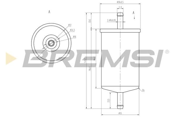 Degvielas filtrs BREMSI FE0397 1
