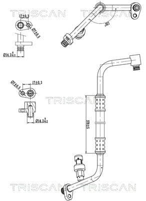 Augst-/Zemspiediena cauruļvads, Gaisa kond. sist. TRISCAN 9010 24019 1