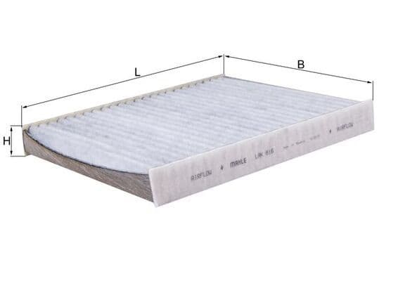 Filtrs, Salona telpas gaiss KNECHT LAK 816 1