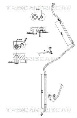 Augst-/Zemspiediena cauruļvads, Gaisa kond. sist. TRISCAN 9010 23023 1