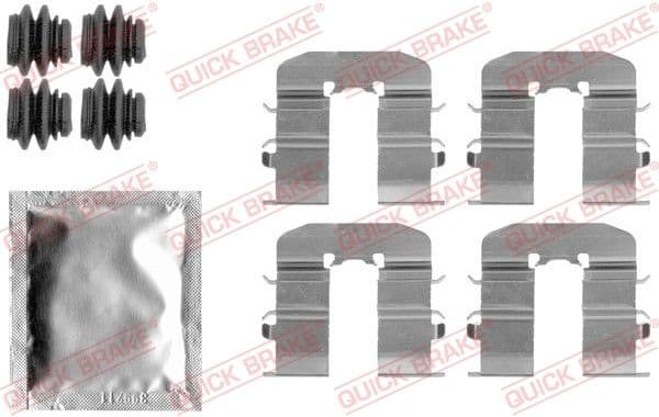Piederumu komplekts, Disku bremžu uzlikas QUICK BRAKE 109-1814 1