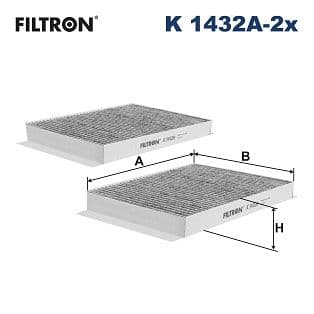Filtrs, Salona telpas gaiss FILTRON K 1432A-2x 1