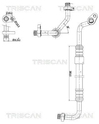 Augst-/Zemspiediena cauruļvads, Gaisa kond. sist. TRISCAN 9010 28091 1